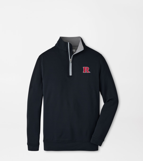 Rutgers Perth Youth Performance Quarter-Zip in Black