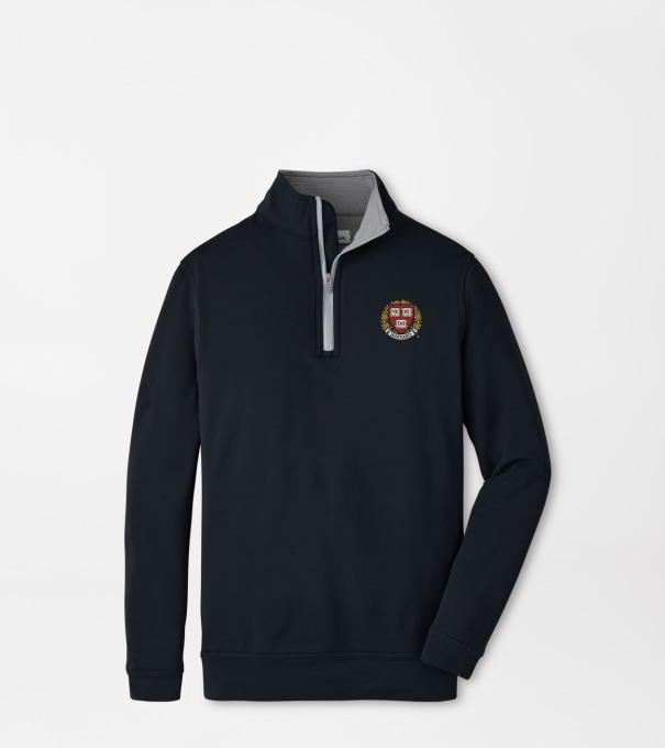 Harvard Perth Youth Performance Quarter-Zip in Black