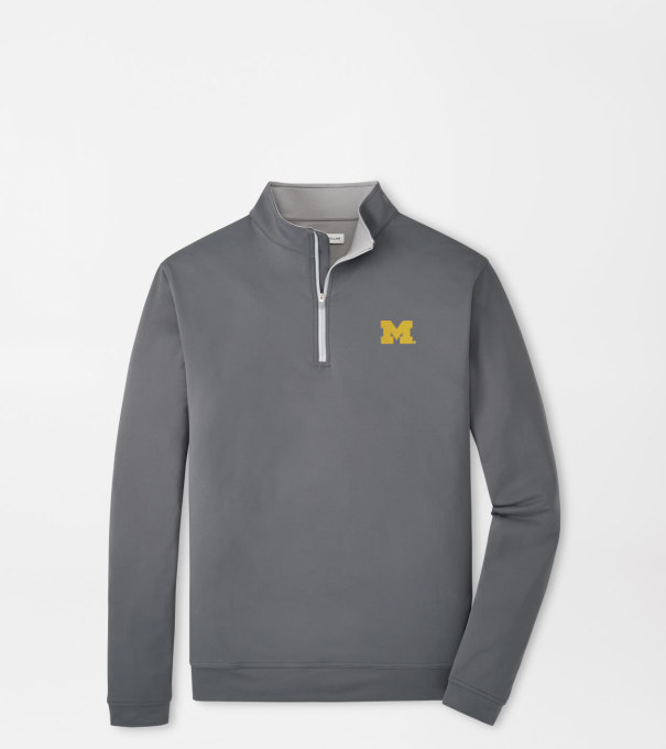 Michigan Perth Performance Quarter-Zip in Iron