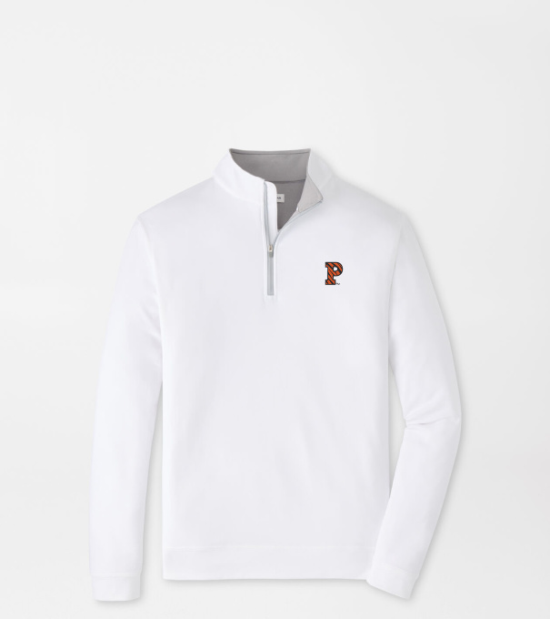 Princeton Tigers Perth Performance Quarter-Zip in White