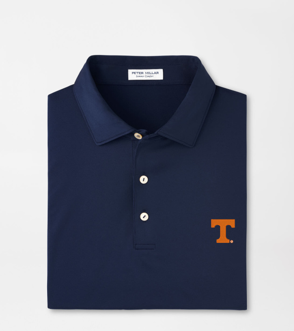 Tennessee Solid Performance Jersey Polo in Navy