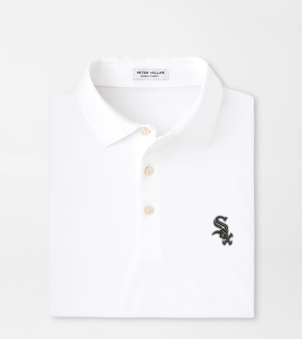 Chicago White Sox Solid Performance Jersey Polo in White