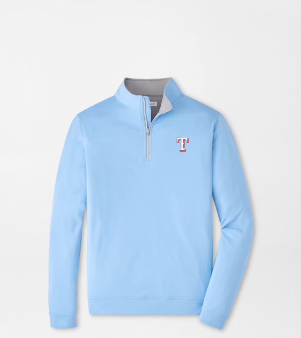 Texas Rangers Perth Performance Quarter-Zip in Cottage Blue