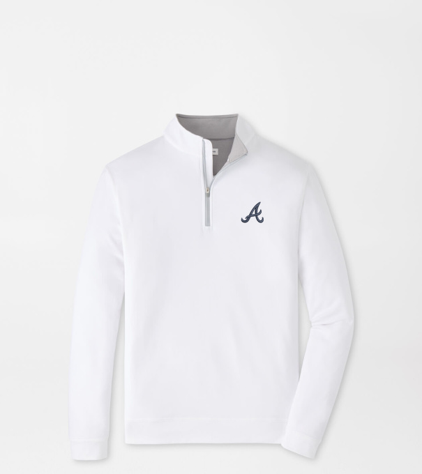 Atlanta Braves Perth Performance Quarter-Zip in White