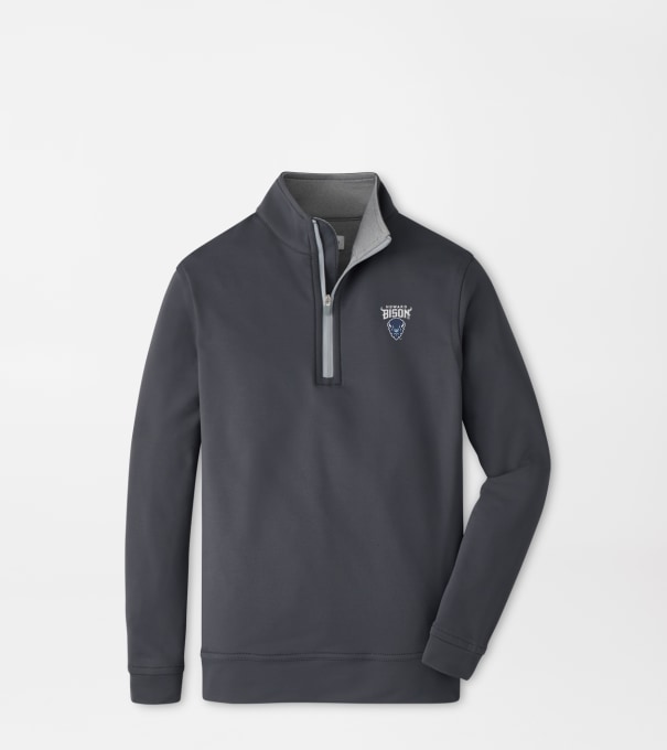 Howard University Perth Youth Performance Quarter-Zip in Iron