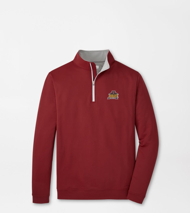 Shaw University Perth Performance Quarter-Zip in Maroon2