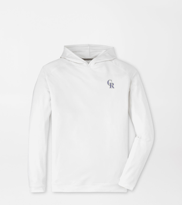 Colorado Rockies Pine Performance Hoodie in White