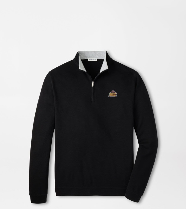 Shaw University Crown Comfort Quarter-Zip Pullover in Black