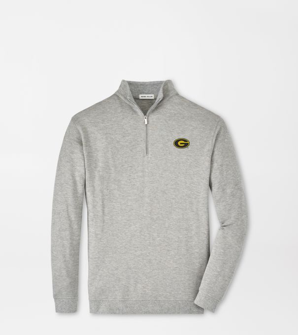 Grambling State Crown Comfort Quarter-Zip Pullover in Light Grey
