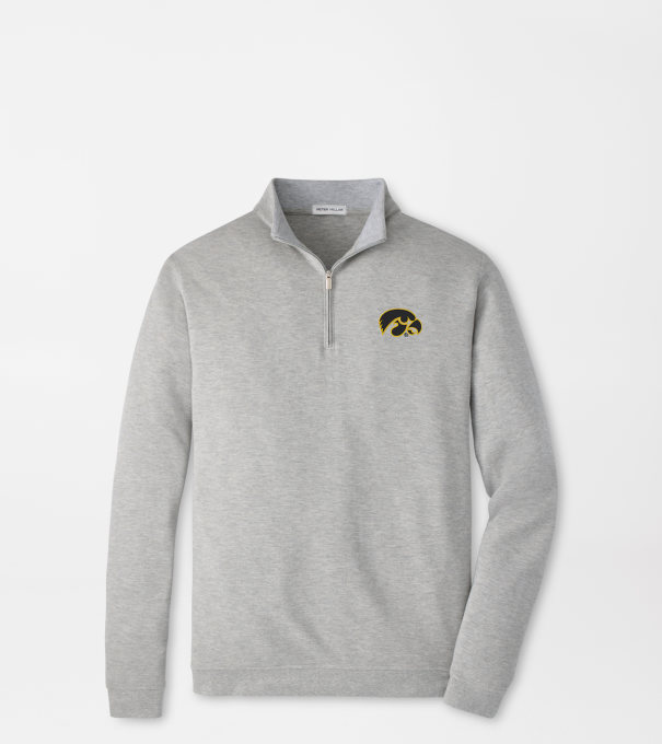 Iowa Crown Comfort Pullover in Light Grey