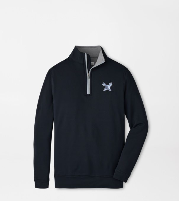Hampton University Perth Youth Performance Quarter-Zip in Black