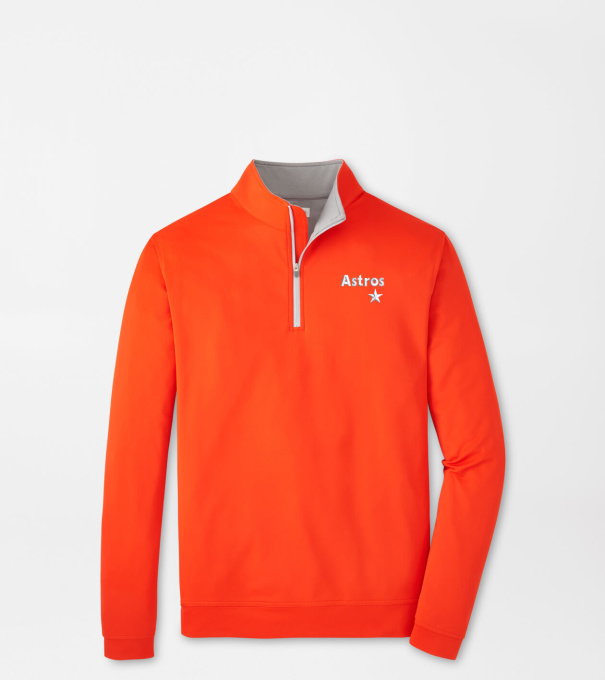 Cooperstown Houston Astros Perth Performance Quarter-Zip in Orange6