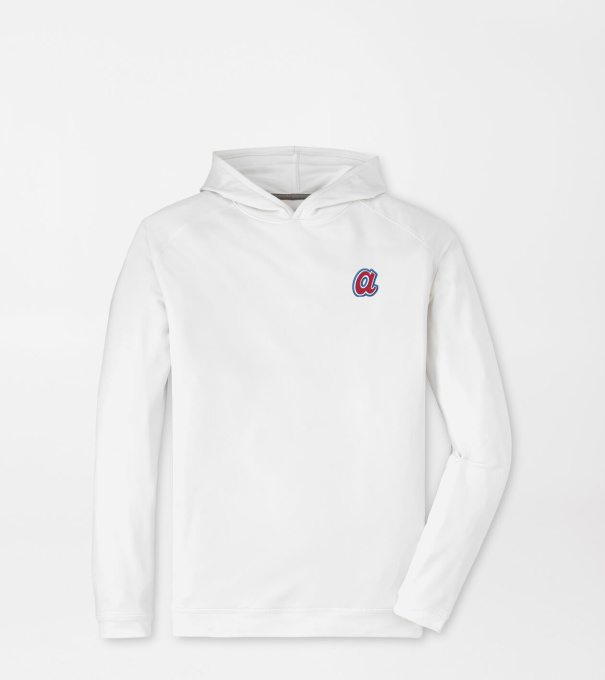 Cooperstown Atlanta Braves Pine Performance Hoodie in White