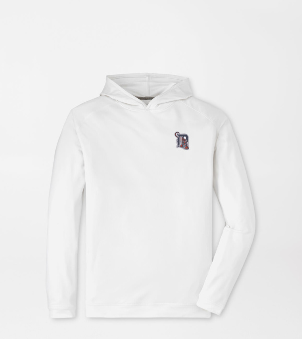 Cooperstown Detroit Tigers Pine Performance Hoodie in White