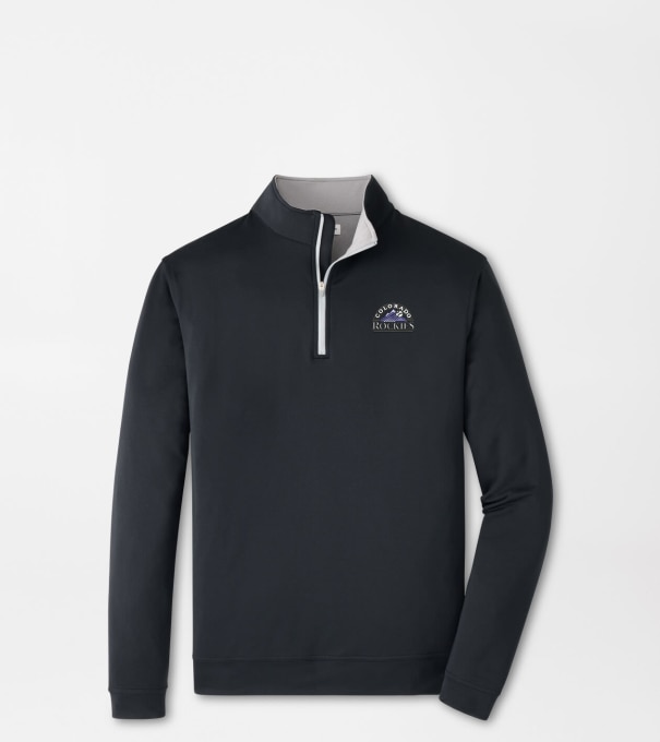 Cooperstown Colorado Rockies Perth Performance Quarter-Zip in Black