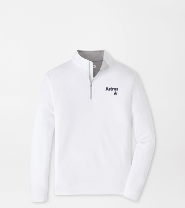 Cooperstown Houston Astros Perth Performance Quarter-Zip in White