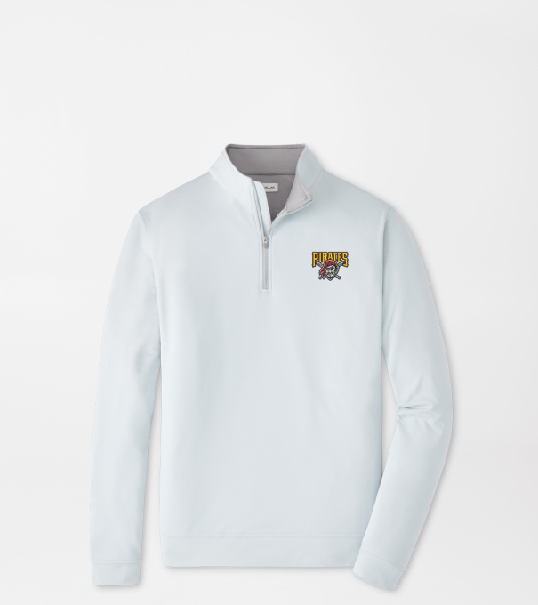 Cooperstown Pittsburgh Pirates Perth Performance Quarter-Zip in British Grey