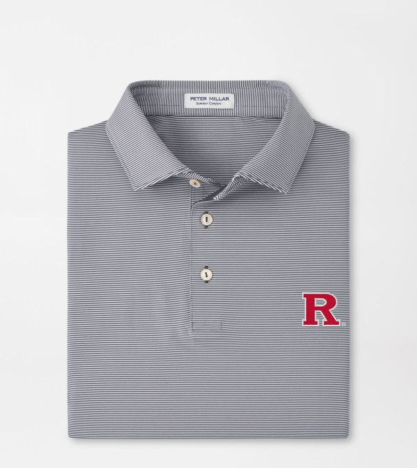 Rutgers Jubilee Performance Jersey Polo in Iron