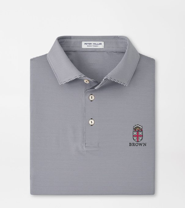 Brown University Jubilee Performance Jersey Polo in Iron