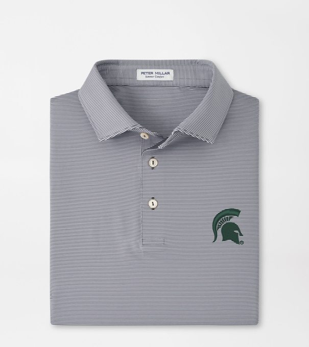 Michigan State Spartans Jubilee Performance Jersey Polo in Iron