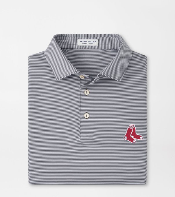 Cooperstown Boston Red Sox Jubilee Performance Jersey Polo in Iron