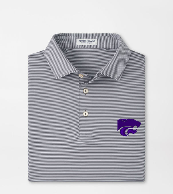Kansas State Jubilee Performance Jersey Polo in Iron