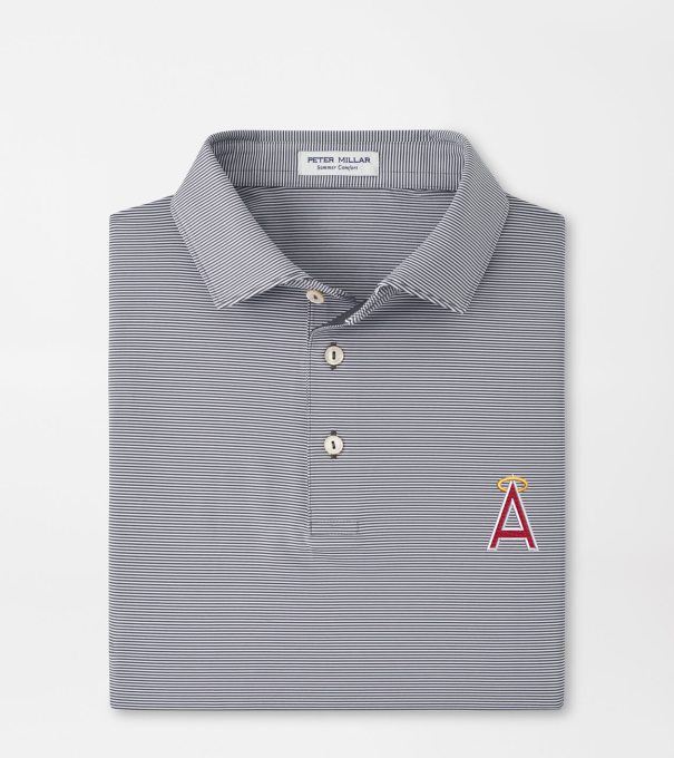 Cooperstown Los Angeles Angels Jubilee Performance Jersey Polo in Iron