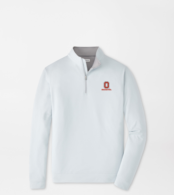 The Ohio State University Vault Perth Performance Quarter-Zip in British Grey