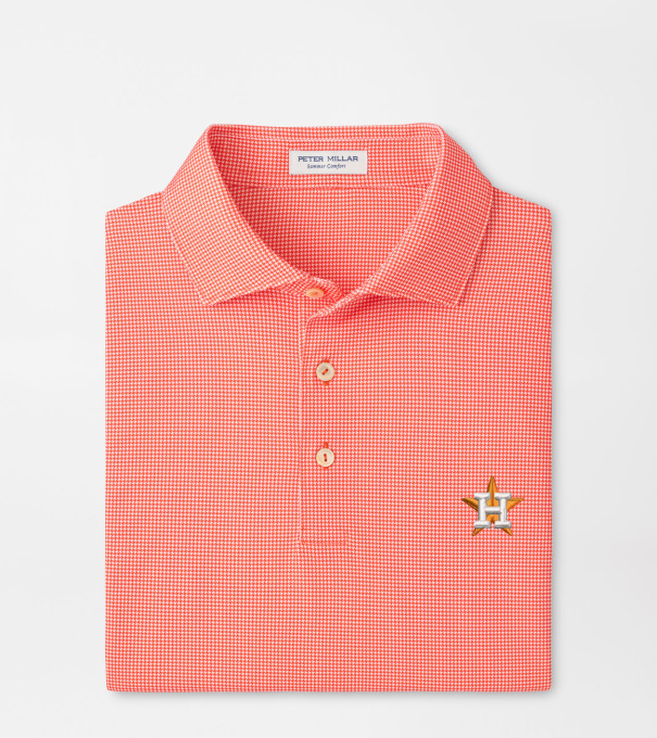Houston Astros Border Performance Jersey Polo in Orange6