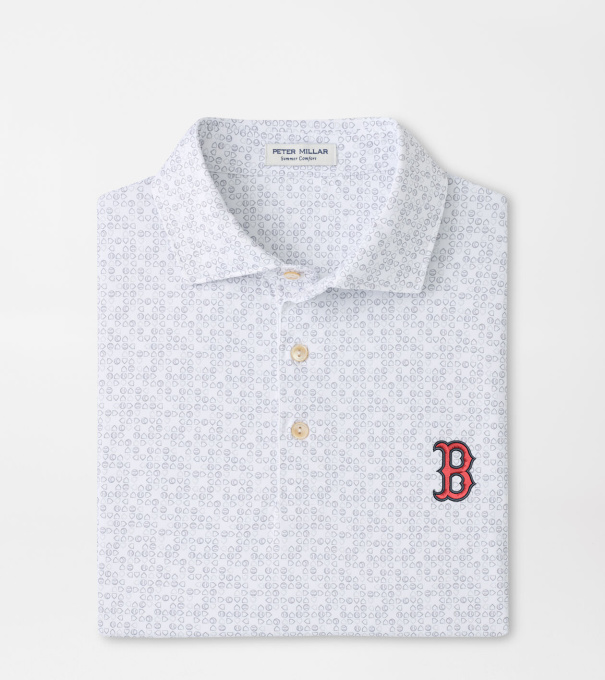 Boston Red Sox Bases Loaded Performance Jersey Polo in White