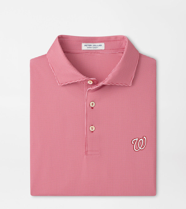 Washington Nationals Border Performance Jersey Polo in Red3