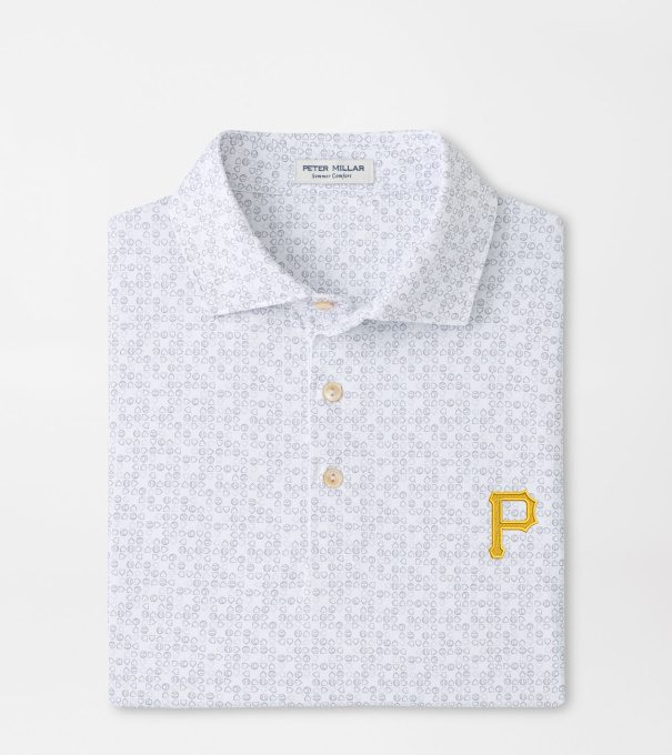 Pittsburgh Pirates Bases Loaded Performance Jersey Polo in White