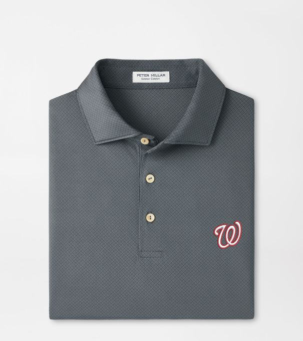 Washington Nationals Hugo Performance Jersey Polo in Iron