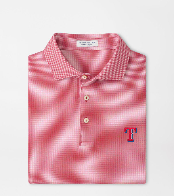 Texas Rangers Border Performance Jersey Polo in Red3