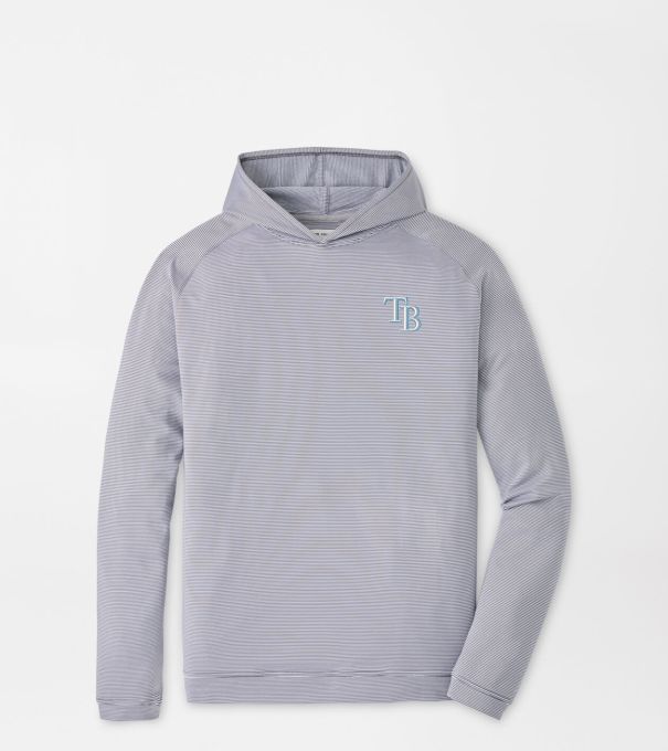 Tampa Bay Rays Pine Sugar Stripe Performance Hoodie in Iron