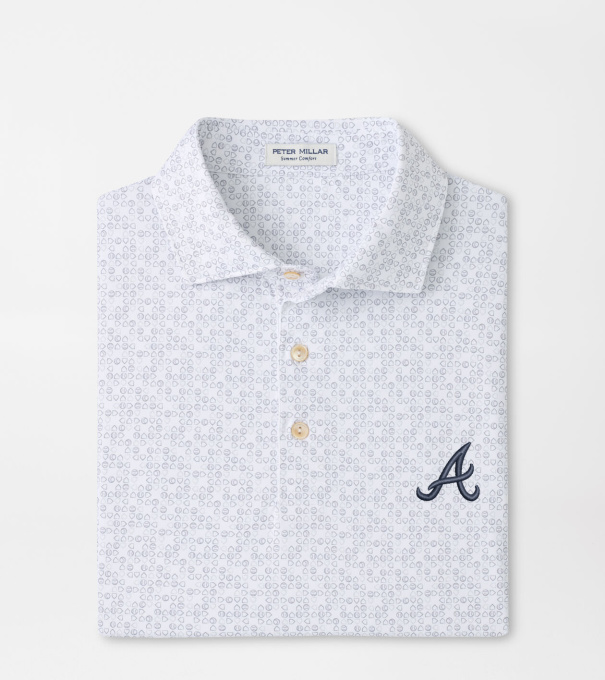 Atlanta Braves Bases Loaded Performance Jersey Polo in White