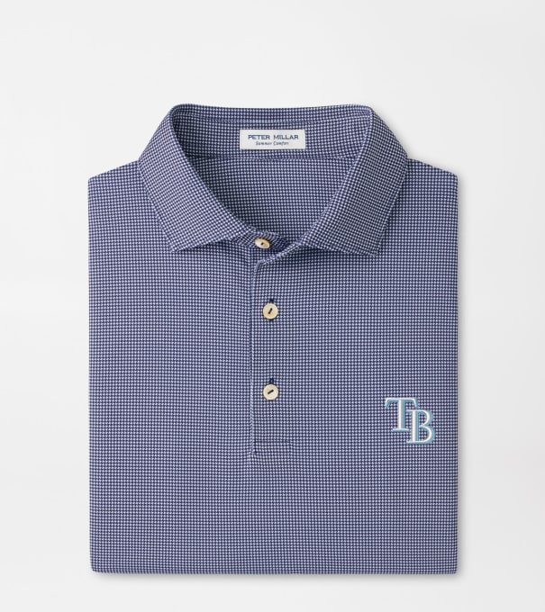 Tampa Bay Rays Border Performance Jersey Polo in Navy