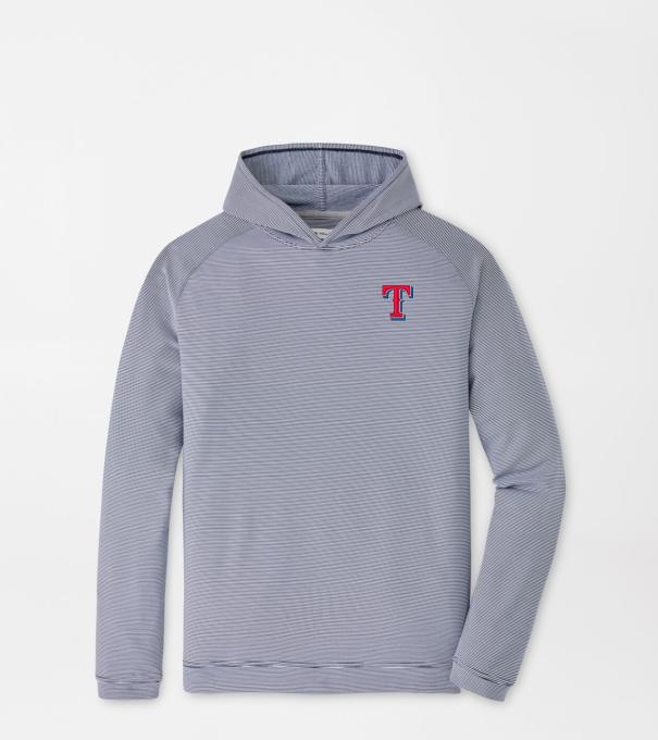 Texas Rangers Pine Sugar Stripe Performance Hoodie in Navy