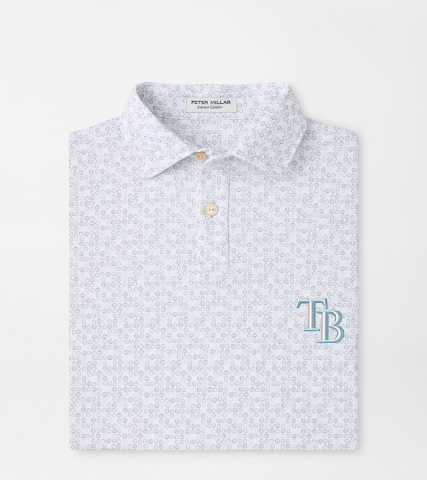 Tampa Bay Rays Bases Loaded Youth Performance Jersey Polo in White