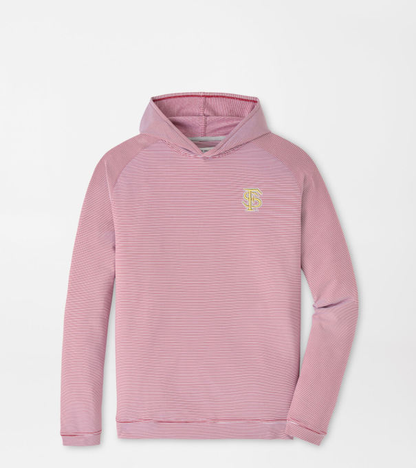 Florida State Pine Sugar Stripe Performance Hoodie in Maroon2