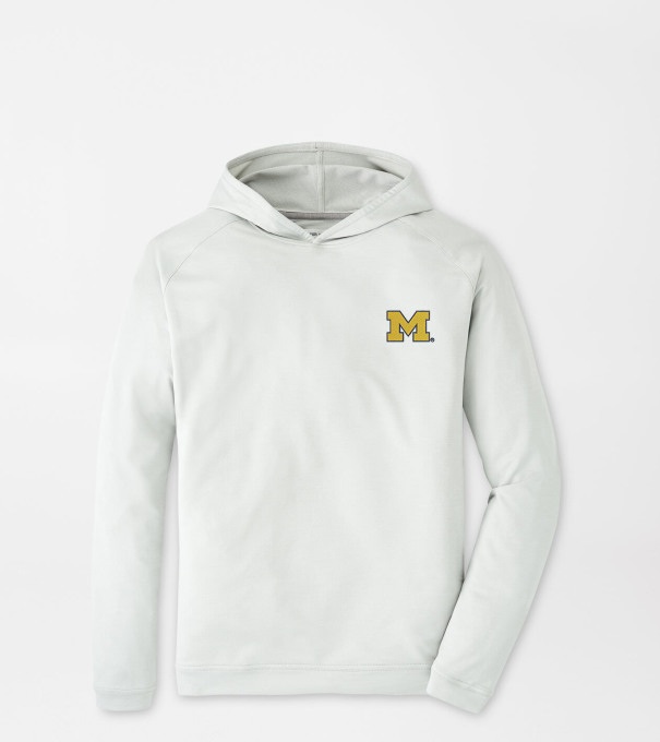 Michigan Pine Performance Hoodie in British Grey