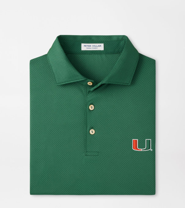 Miami Hugo Performance Jersey Polo in Green1
