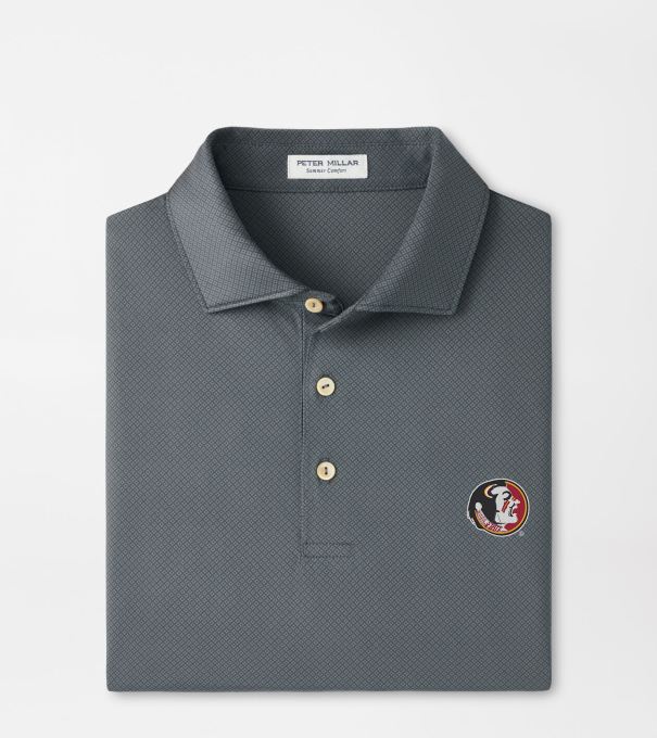 Florida State Vault Hugo Performance Jersey Polo in Iron