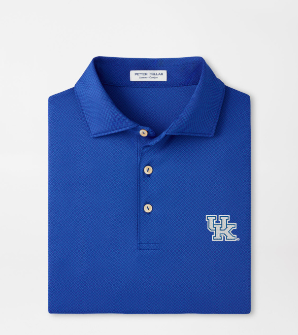 Kentucky Hugo Performance Jersey Polo in Blue3