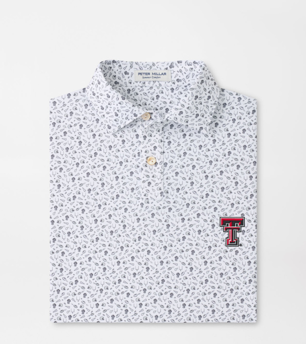 Texas Tech Kick Off Youth Performance Jersey Polo in Gale Grey