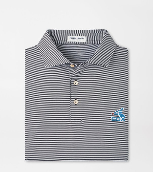 Cooperstown Chicago White Sox Jubilee Performance Jersey Polo in Black