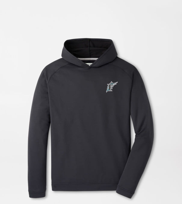 Cooperstown Miami Marlins Pine Performance Hoodie in Black