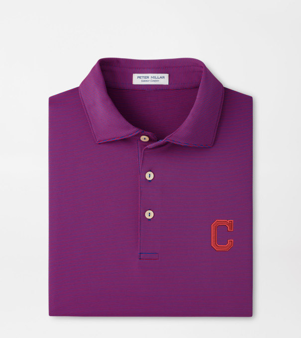 Cooperstown Cleveland Guardians Jubilee Performance Jersey Polo in Blue3/Red3
