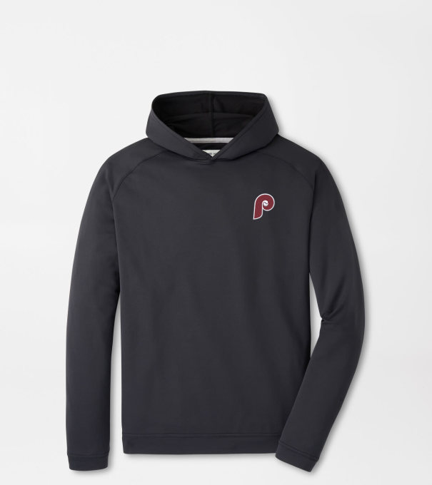 Cooperstown Philadelphia Phillies Pine Performance Hoodie in Black