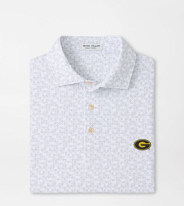 Grambling State Bases Loaded Performance Jersey Polo in White
